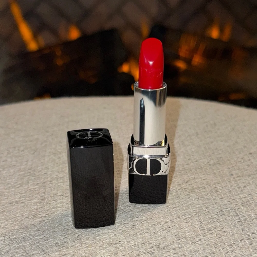 New Dior 999 Satin Lipstick $49 MSRP Classic Red Color